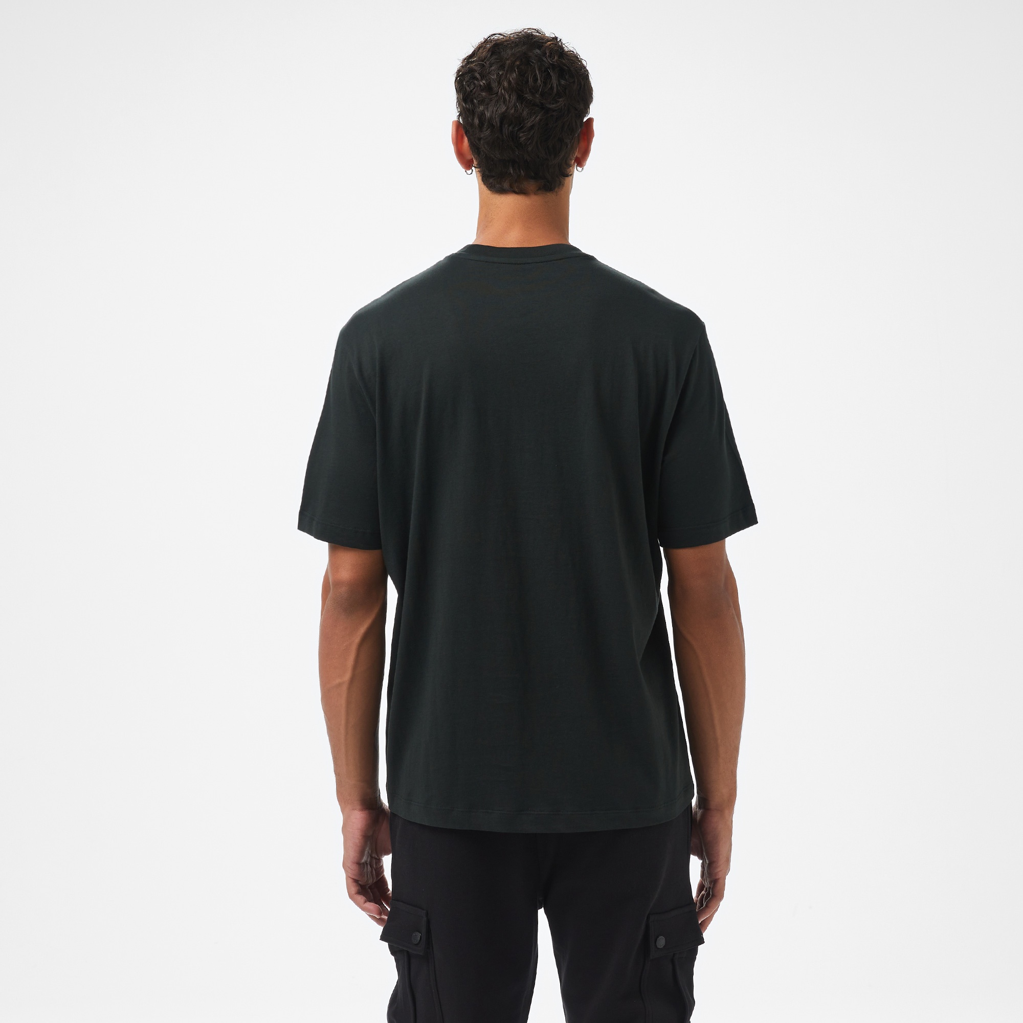 Armani Exchange Erkek Siyah Bisiklet Yaka T-Shirt