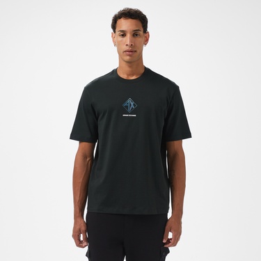  Armani Exchange Erkek Mavi Bisiklet Yaka T-Shirt