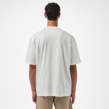  Armani Exchange Erkek Beyaz Bisiklet Yaka T-Shirt