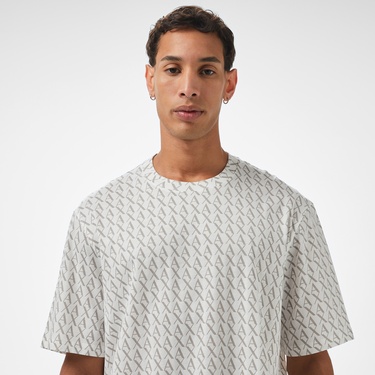  Armani Exchange Erkek Beyaz Bisiklet Yaka T-Shirt