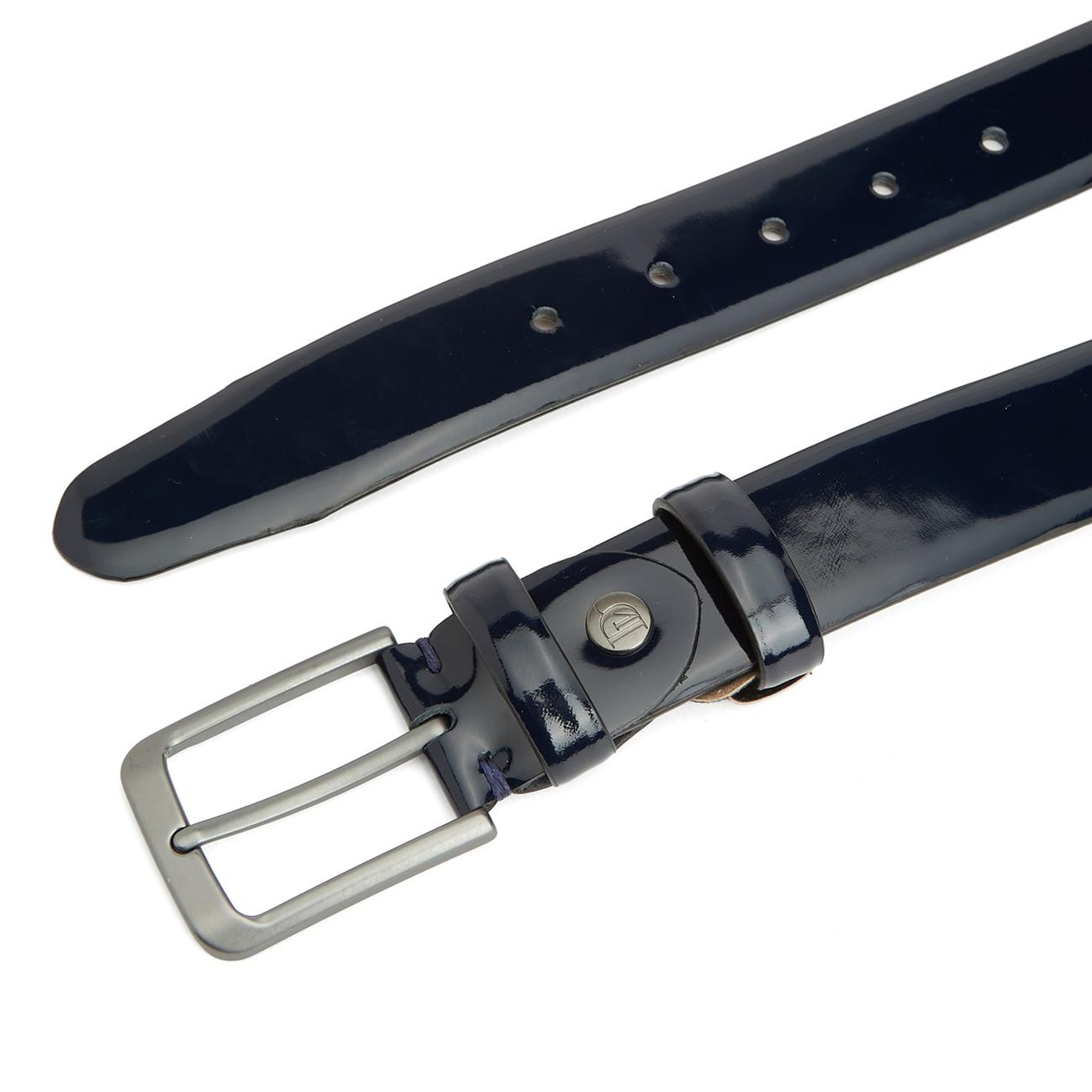 Divarese Erkek Lacivert Deri Kemer