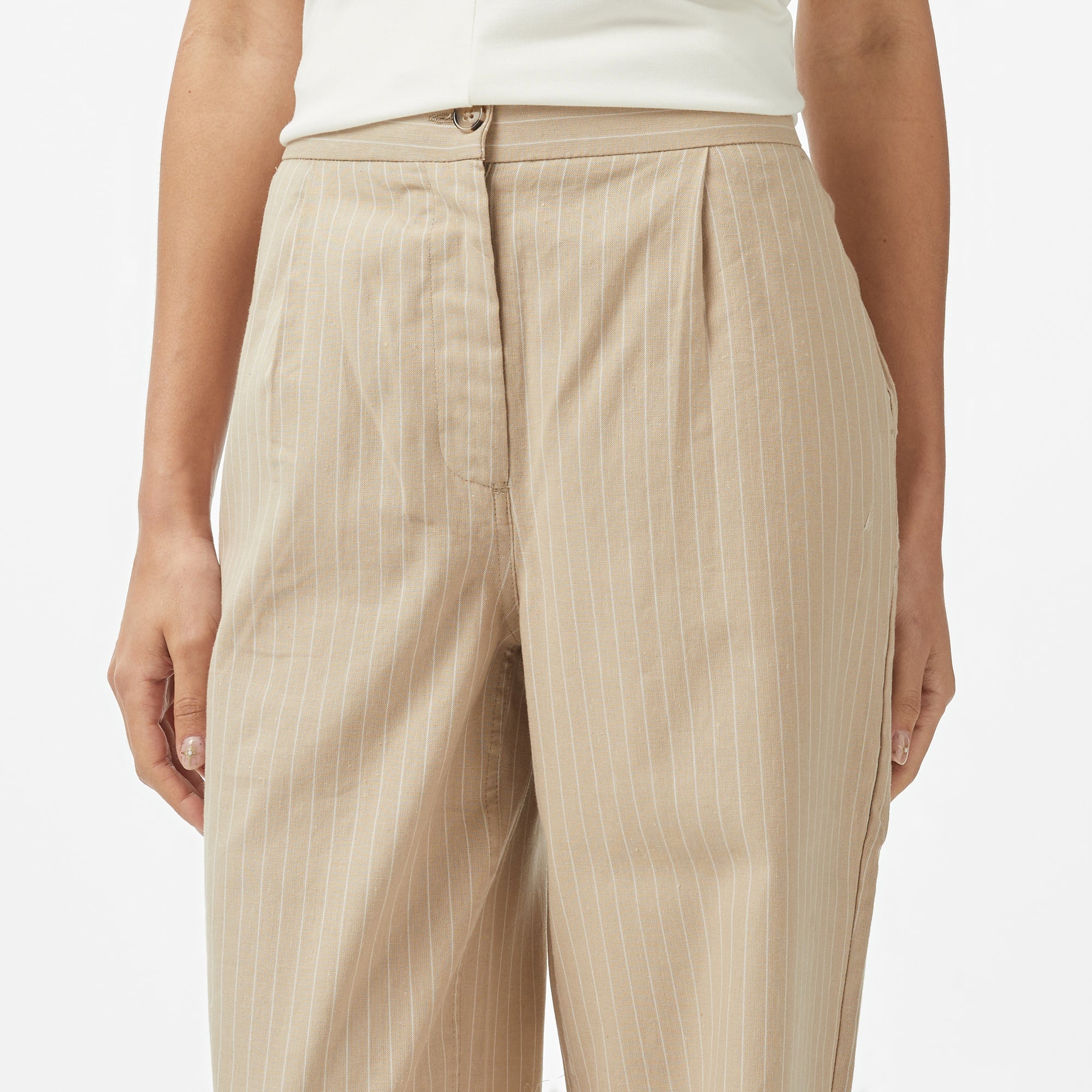 Nautica Kadın Bej Regular Fit Pantolon