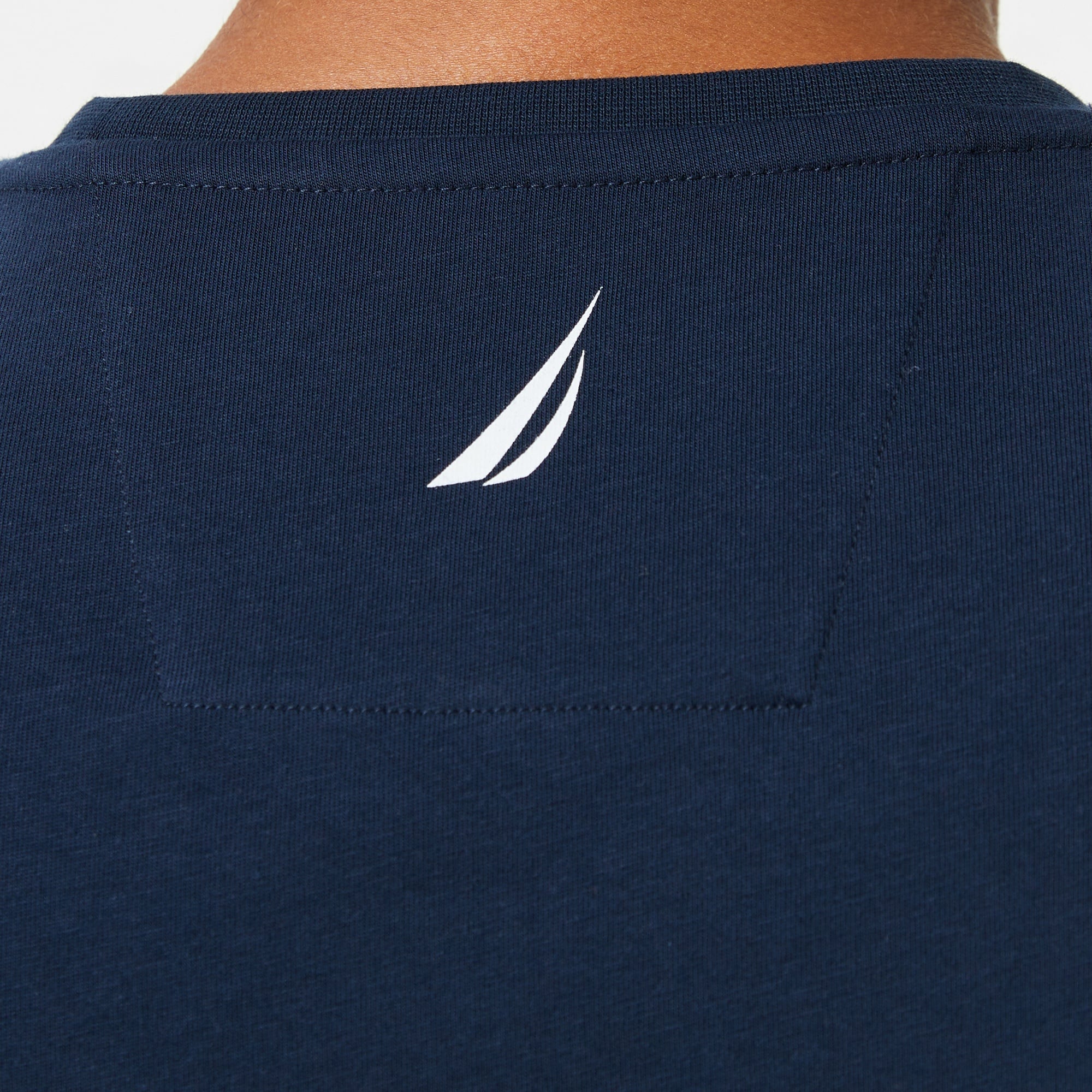 Nautica Erkek Lacivert Regular Fit Baskılı T-Shirt