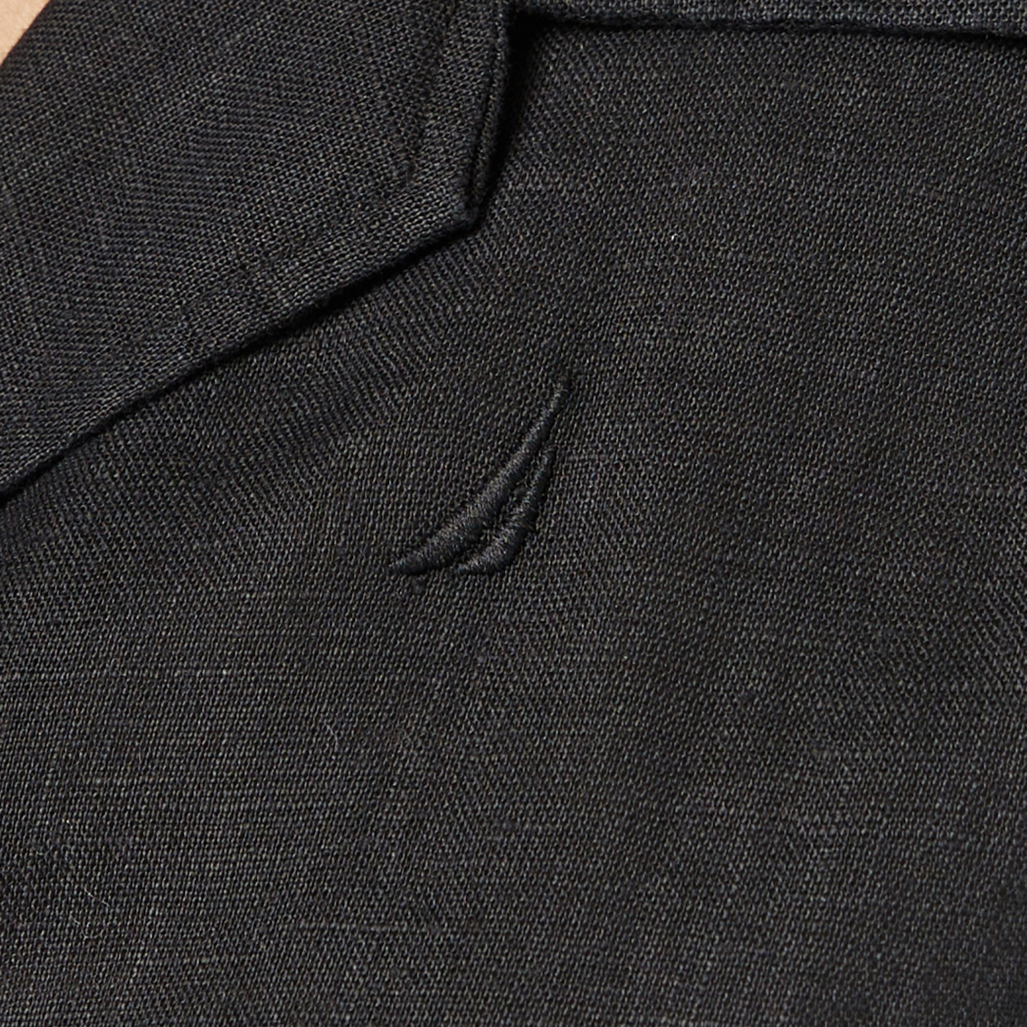 Nautica Kadın Siyah Regular Fit Keten Gömlek