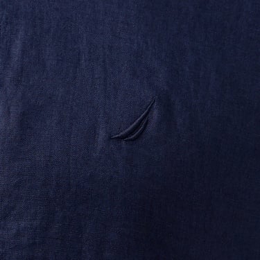  Nautica Erkek Lacivert Classic Fit Keten Gömlek