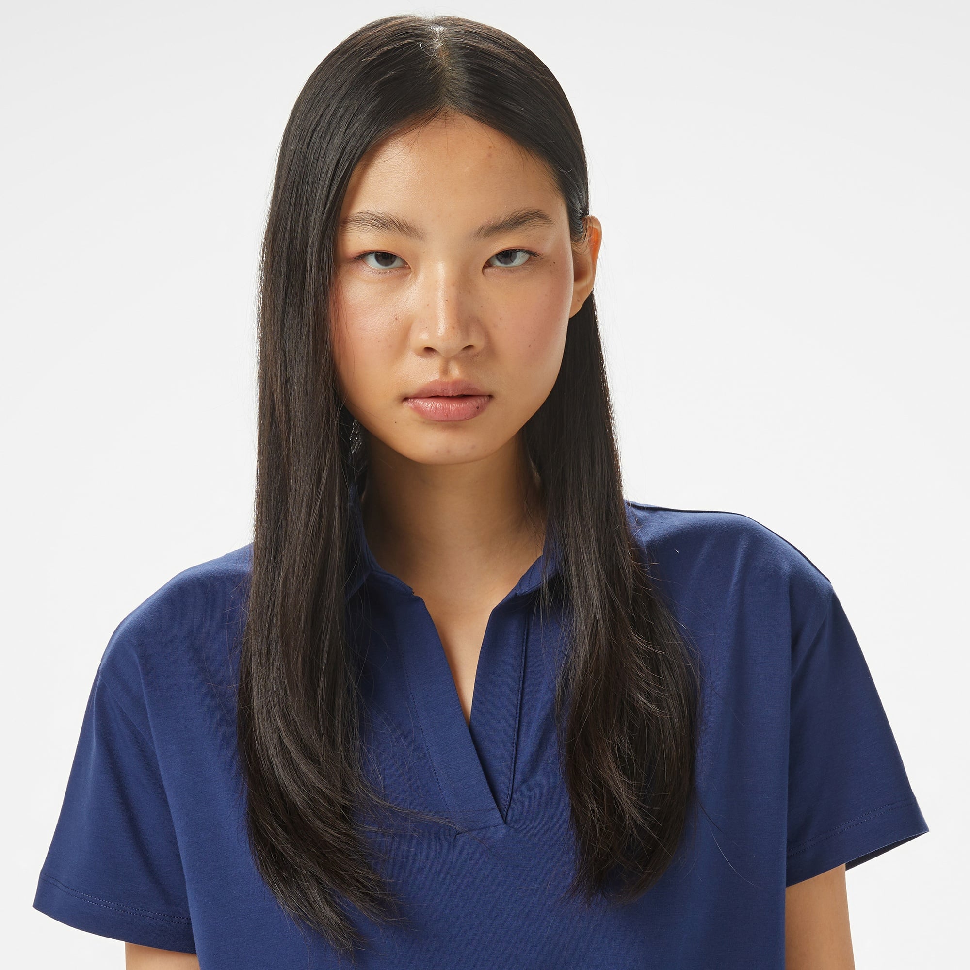 Nautica Kadın Lacivert Regular Fit Polo Yaka T-Shirt