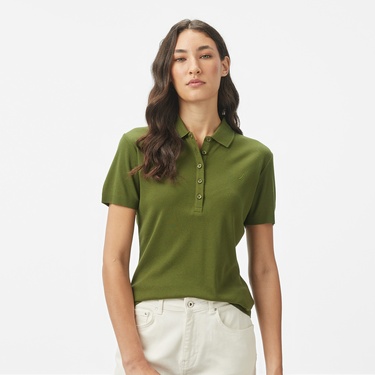  Nautica Kadın Yeşil Regular Fit Polo
