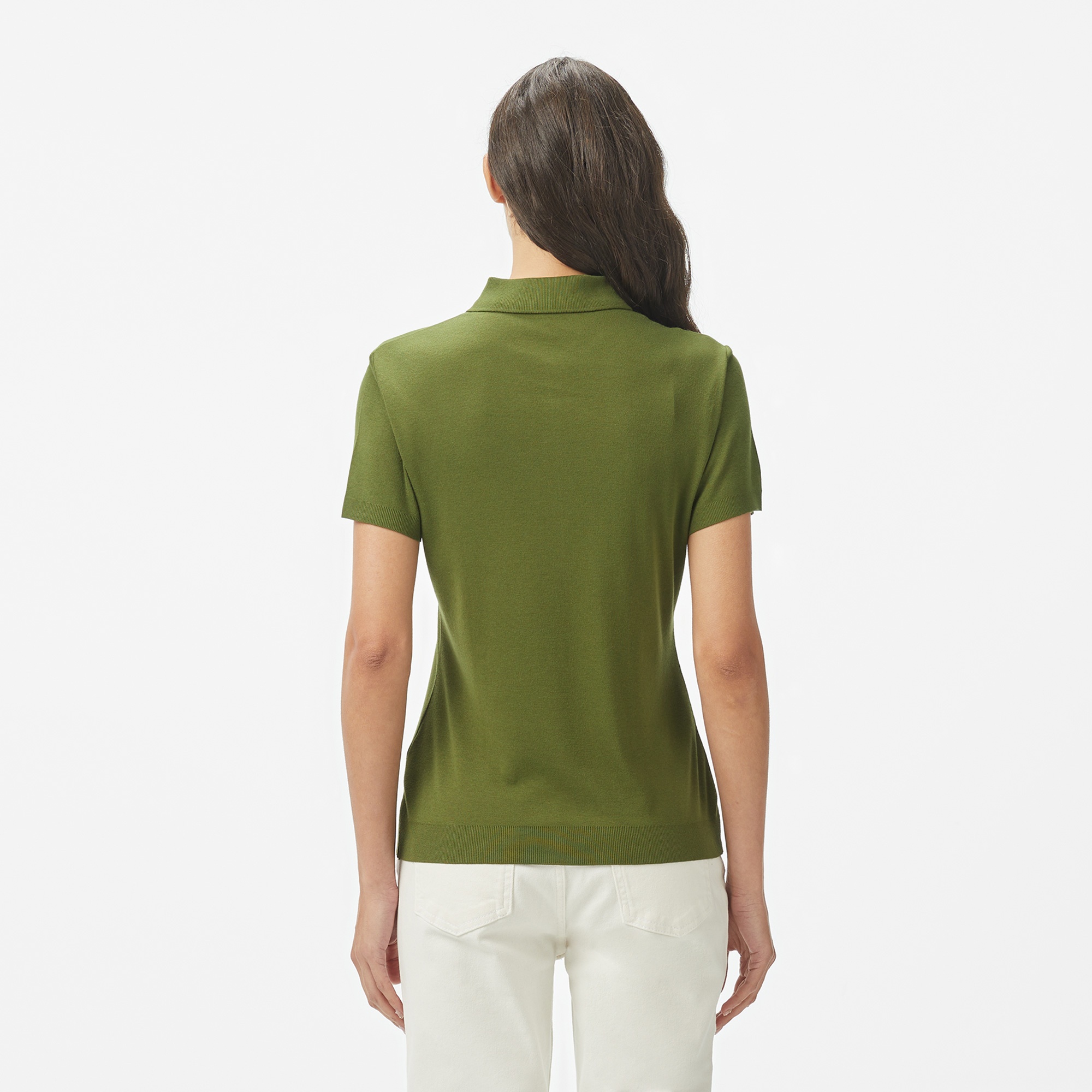 Nautica Kadın Yeşil Regular Fit Polo Yaka T-Shirt