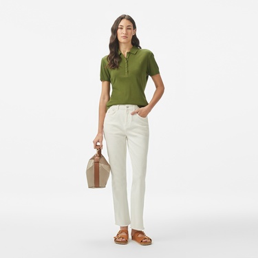  Nautica Kadın Yeşil Regular Fit Polo