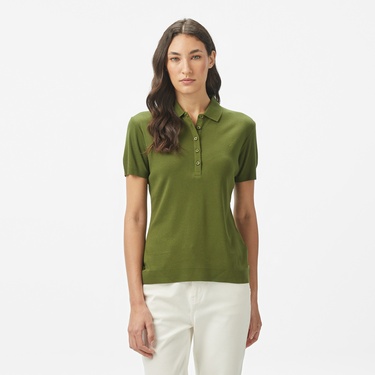  Nautica Kadın Yeşil Regular Fit Polo