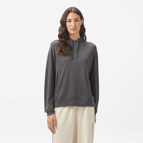  Nautica Kadın Gri Regular Fit Kapüşonlu Sweatshirt
