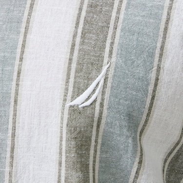  Nautica Erkek Yeşil Classic Fit Çizgili Gömlek