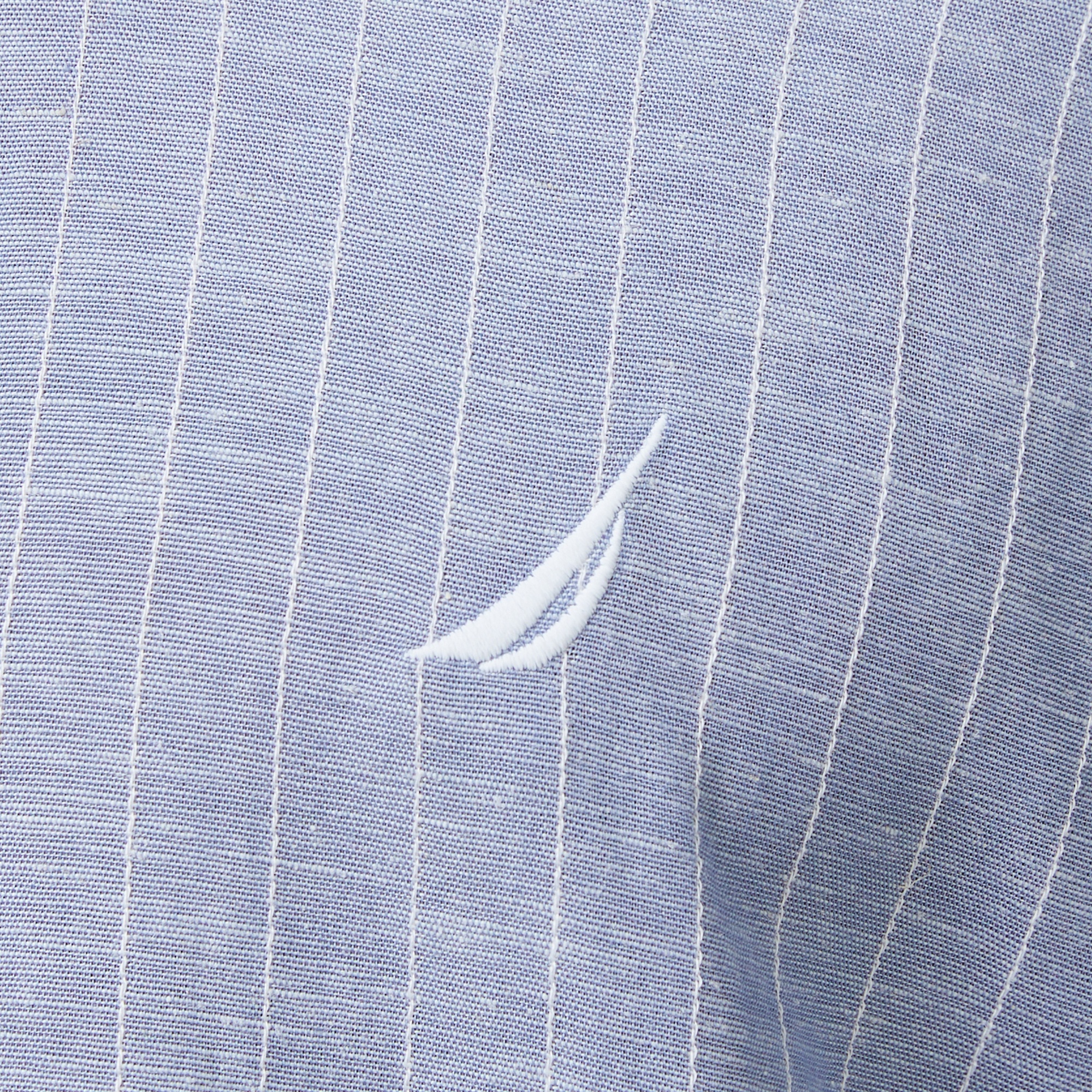 Nautica Erkek Mavi Classic Fit Çizgili Gömlek