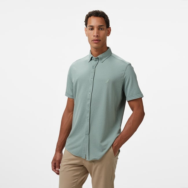  Nautica Erkek Yeşil Classic Fit Gömlek