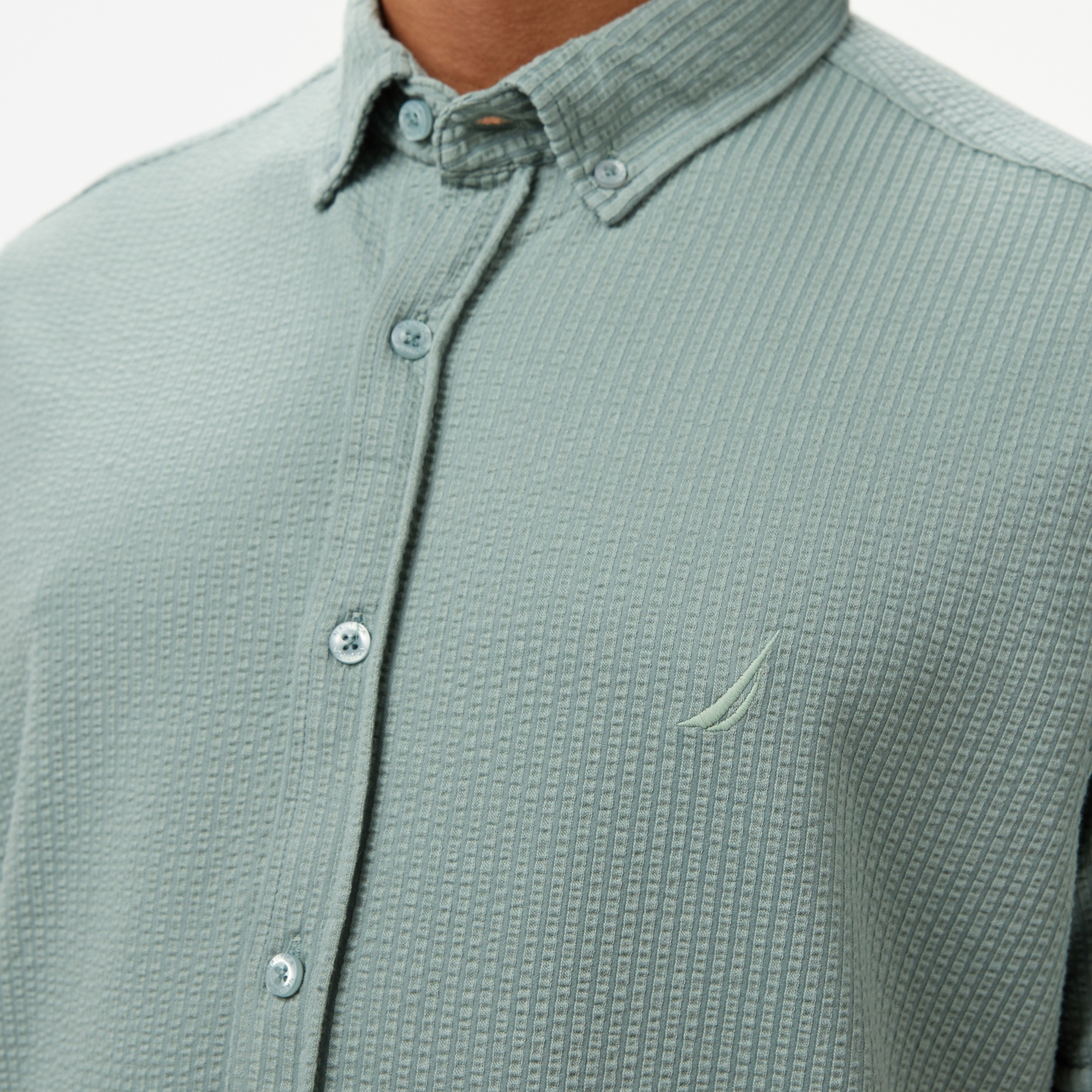 Nautica Erkek Yeşil Classic Fit Gömlek