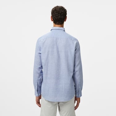  Nautica Erkek Mavi Classic Fit Çizgili Gömlek