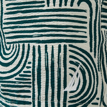  Nautica Erkek Yeşil Regular Fit Desenli Mayo Şort