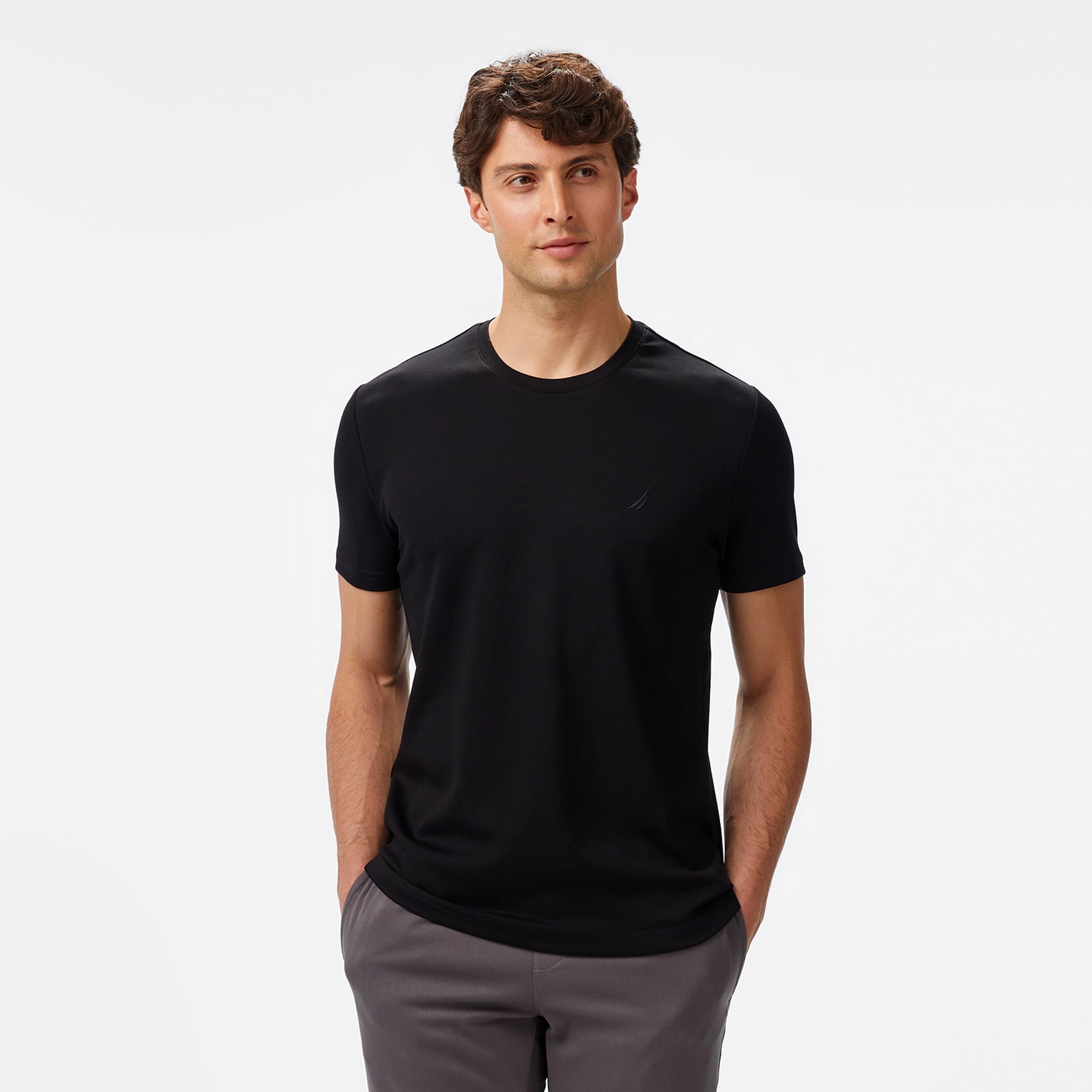 Nautica Erkek Siyah Classic Fit T-Shirt