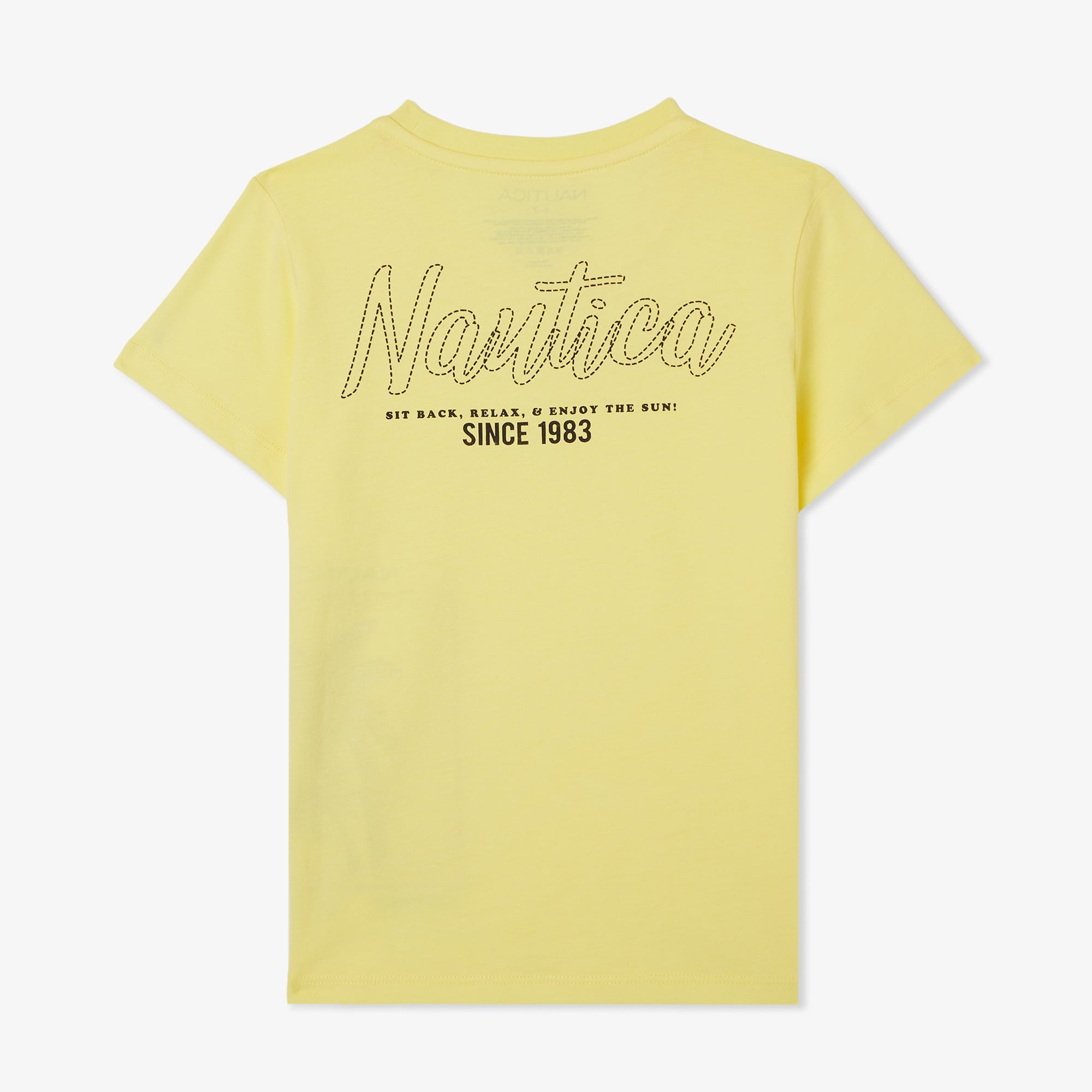 Nautica Erkek Çocuk Sarı Regular Fit Baskılı T-Shirt