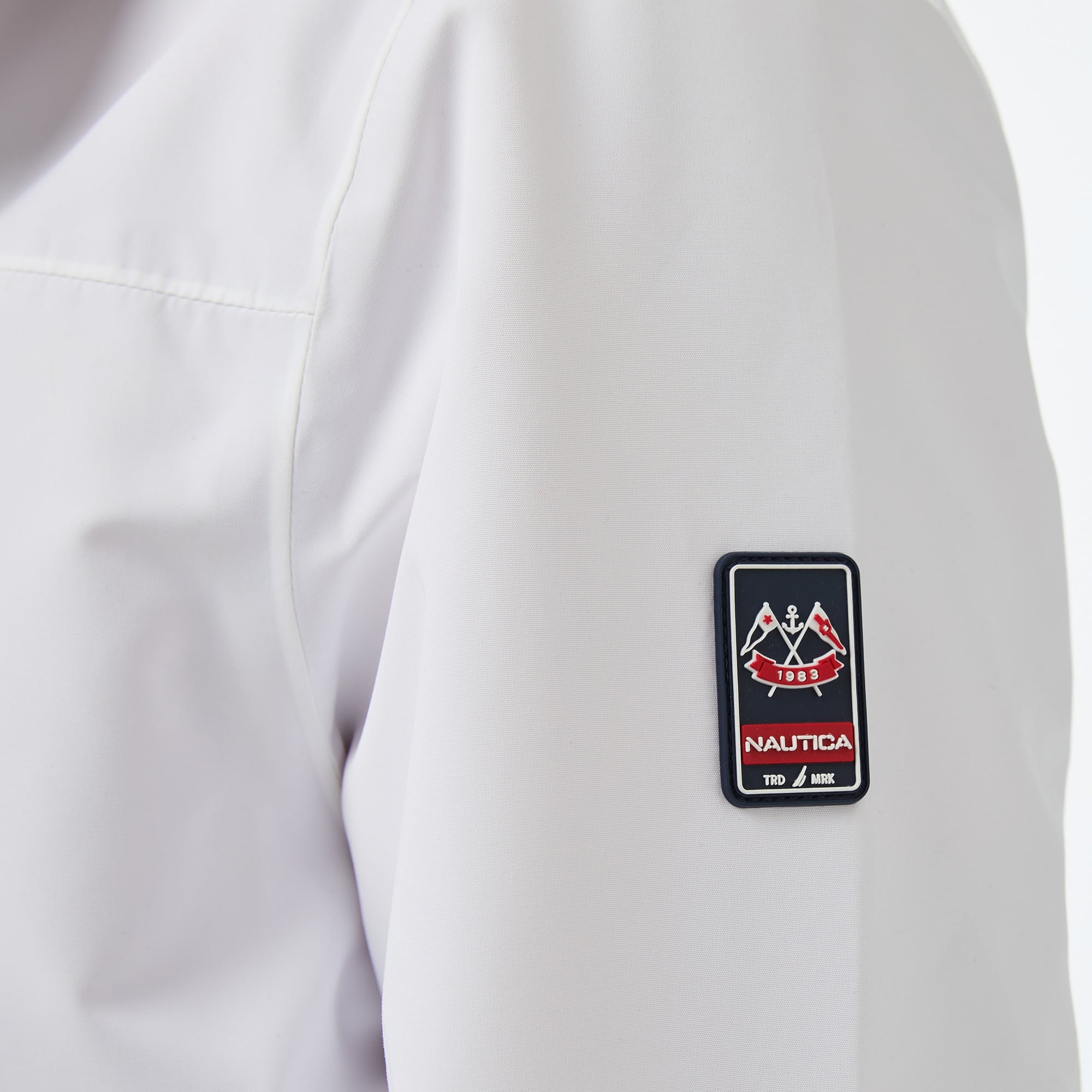 Nautica Erkek Beyaz Regular Fit Dik Yaka Mont