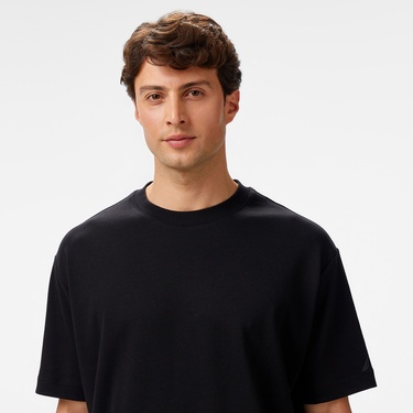  Nautica Erkek Siyah Oversize Fit T-Shirt
