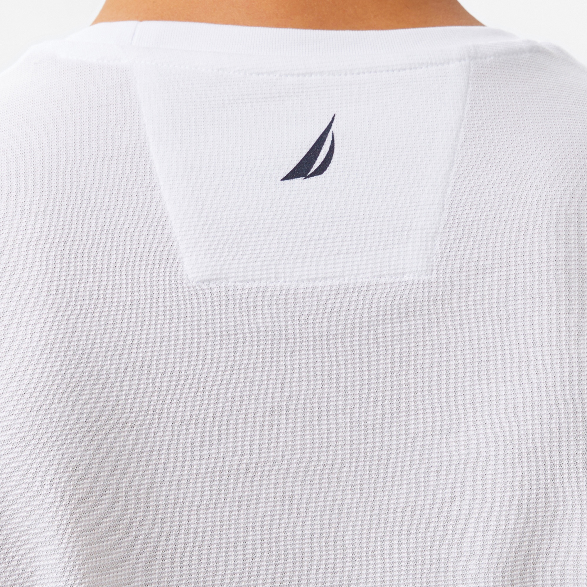 Nautica Erkek Beyaz Regular Fit Baskılı T-Shirt