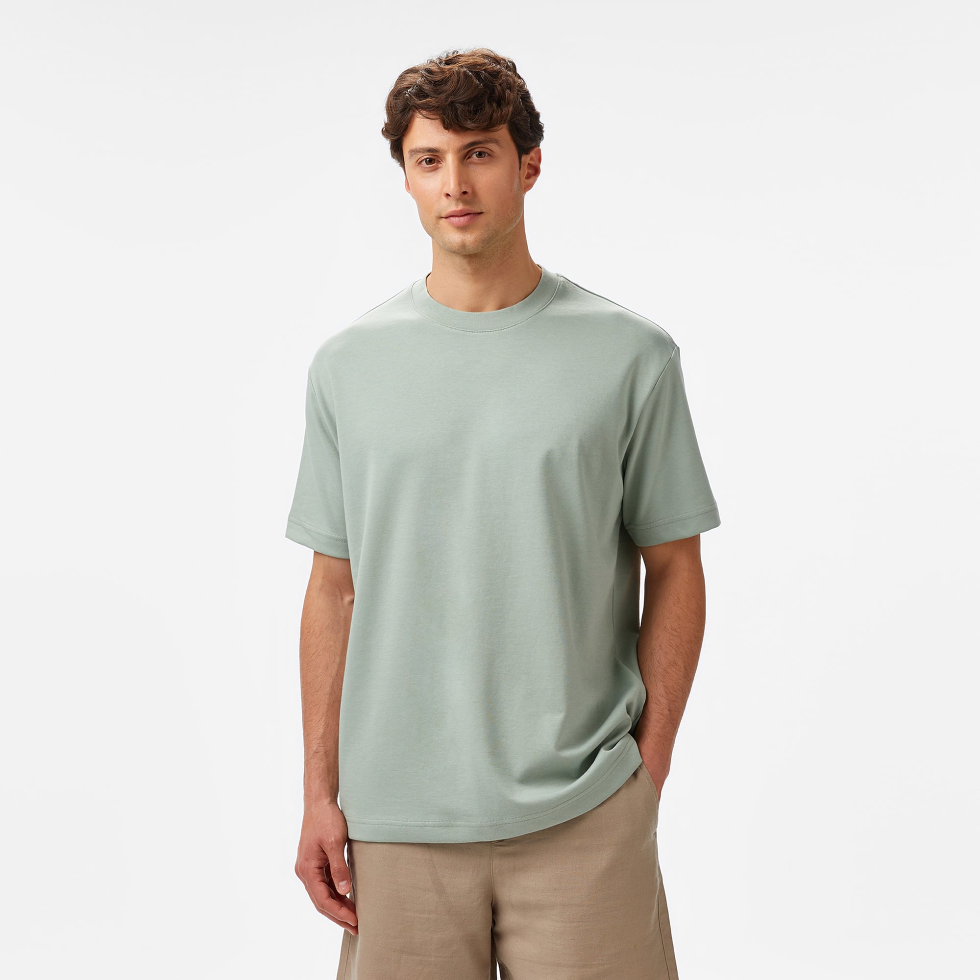  Nautica Erkek Yeşil Oversize Fit T-Shirt