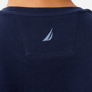  Nautica Erkek Lacivert Regular Fit Baskılı T-Shirt