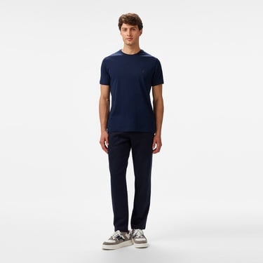  Nautica Erkek Lacivert Regular Fit Baskılı T-Shirt