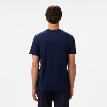  Nautica Erkek Lacivert Regular Fit Baskılı T-Shirt