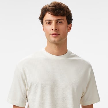 Nautica Erkek Krem Comfort Fit T-Shirt
