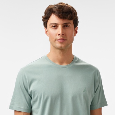  Nautica Erkek Yeşil Regular Fit Baskılı T-Shirt
