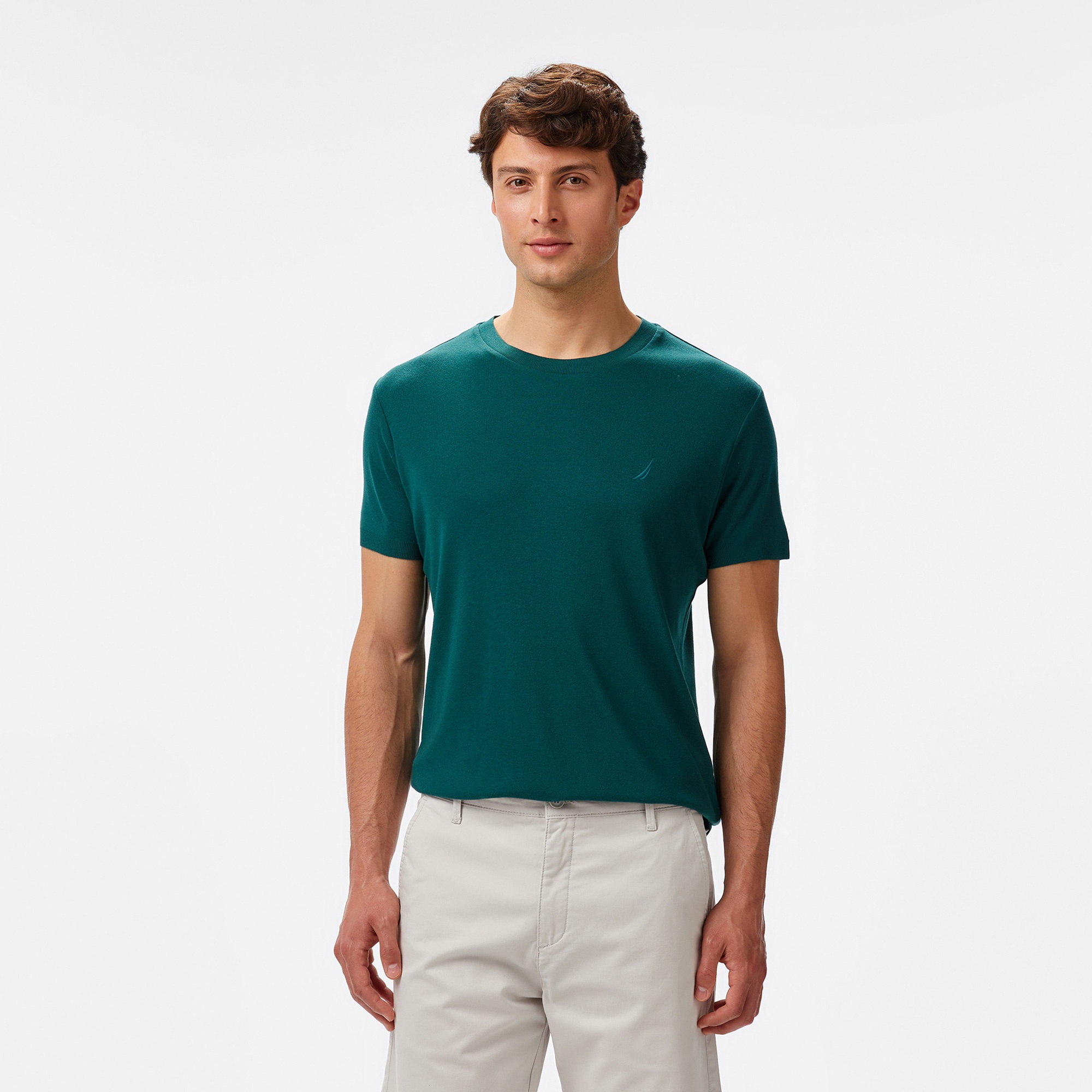 Nautica Erkek Yeşil Regular Fit T-Shirt