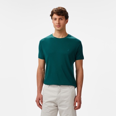  Nautica Erkek Yeşil Regular Fit T-Shirt