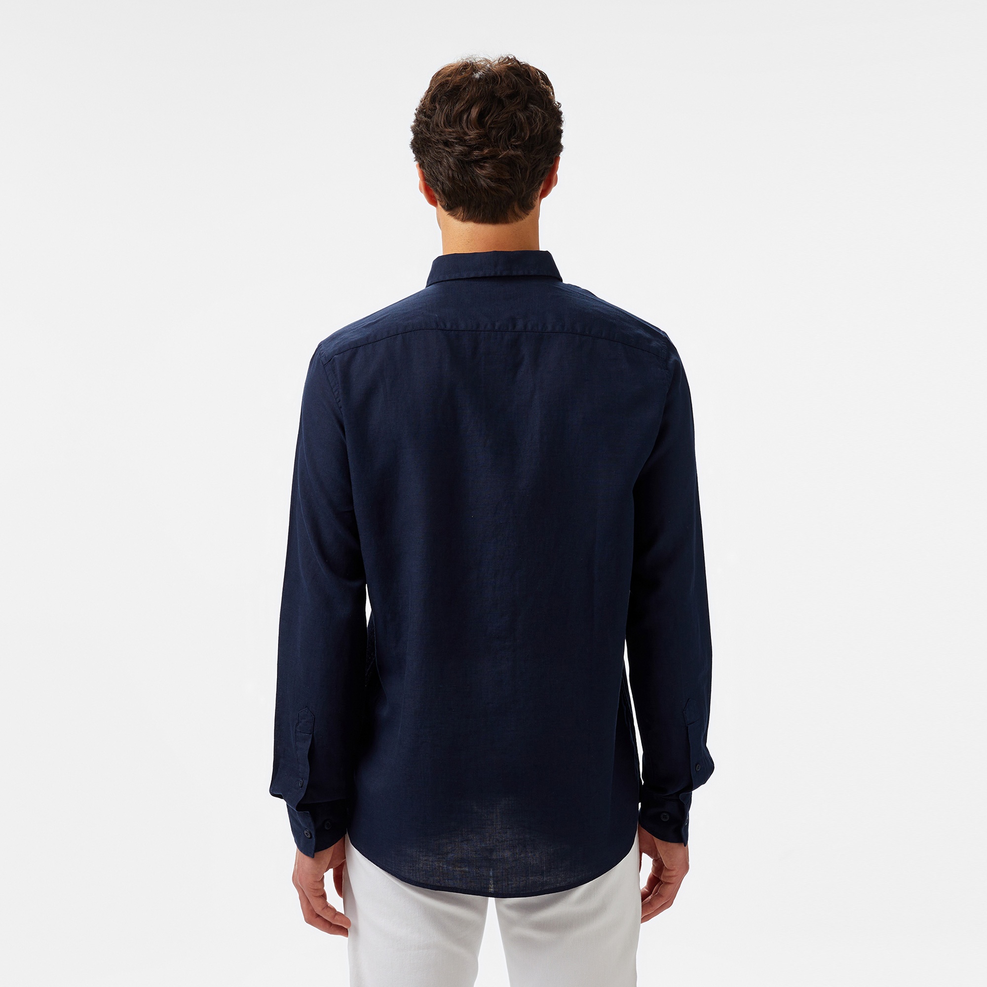 Nautica Erkek Lacivert Classic Fit Gömlek