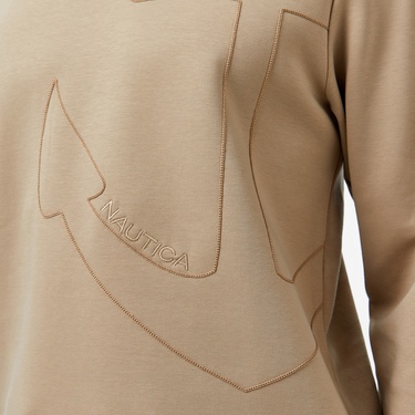  Nautica Erkek Bej Regular Fit Sweatshirt