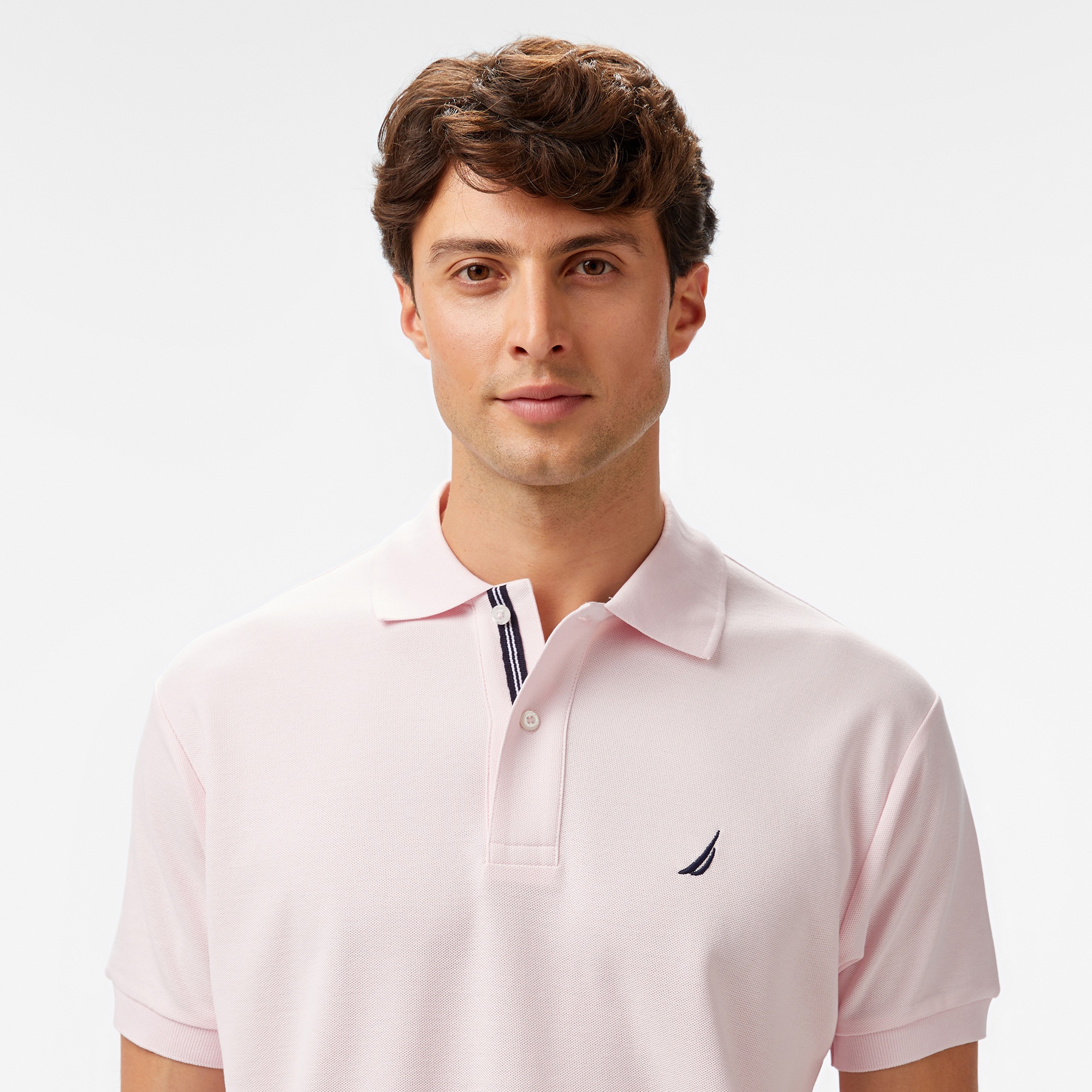 Nautica Erkek Pembe Classic Fit Polo Yaka T-Shirt