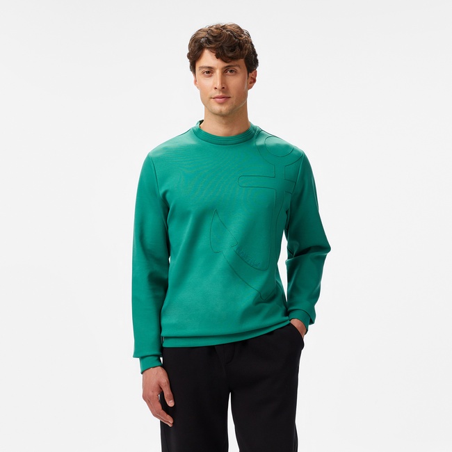  Nautica Erkek Yeşil Regular Fit Sweatshirt