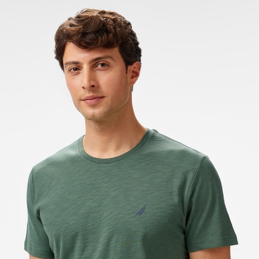  Nautica Erkek Yeşil Regular Fit T-Shirt