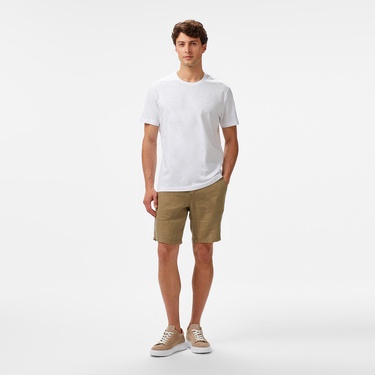  Nautica Erkek Beyaz Regular Fit T-Shirt