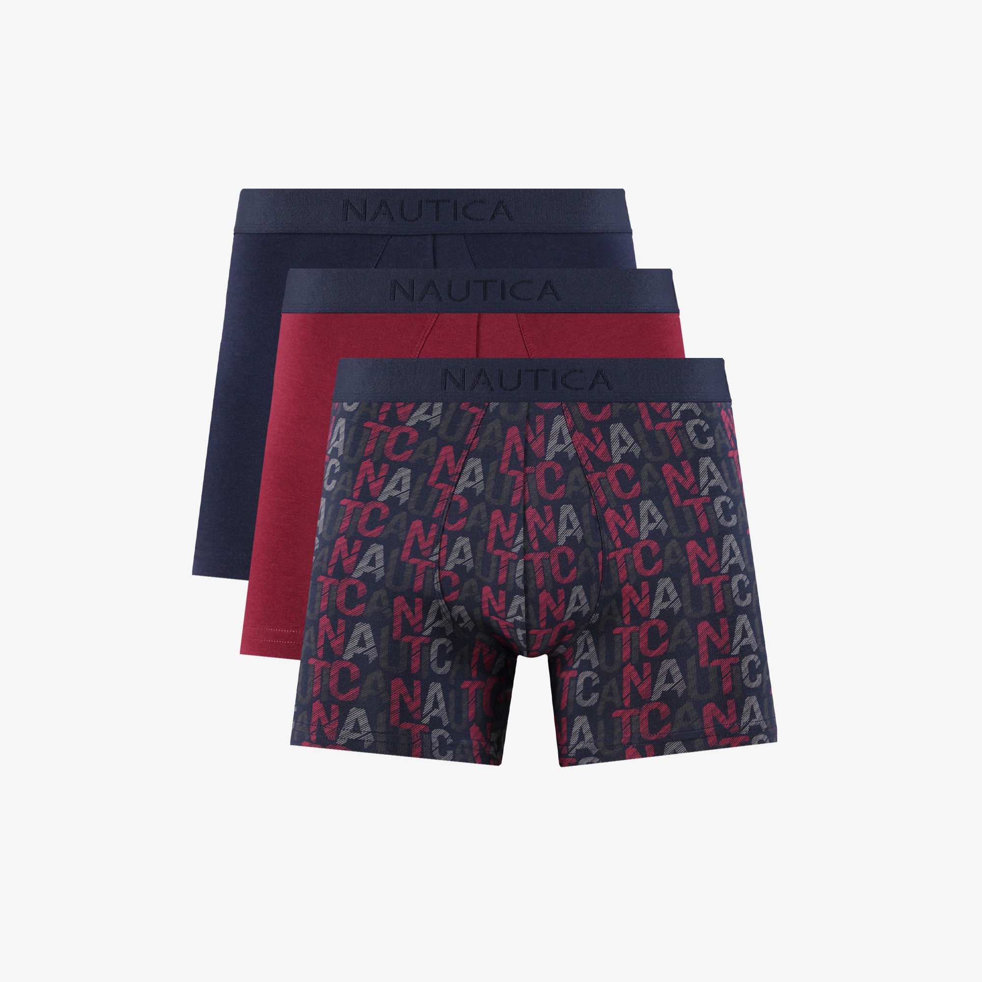 Nautica Erkek Lacivert Standart Fit 3'lü Boxer