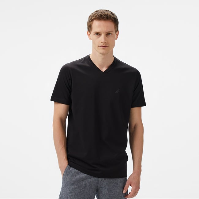  Nautica Erkek Siyah Regular Fit T-Shirt