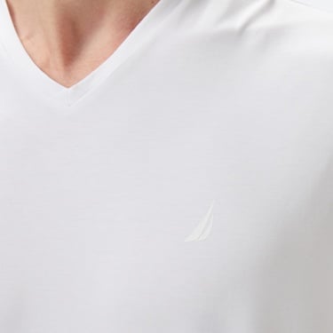  Nautica Erkek Beyaz Regular Fit T-Shirt