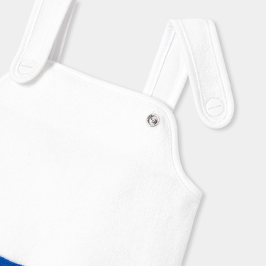  Jacadi Paris Kız Bebek Çizgili Taban Havlu Kumaş Elbise