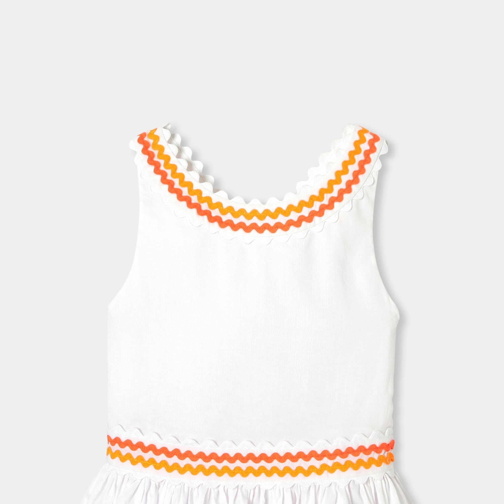 Jacadi Paris Kız Çocuk Çapraz Sırt Askılı Vual Elbise