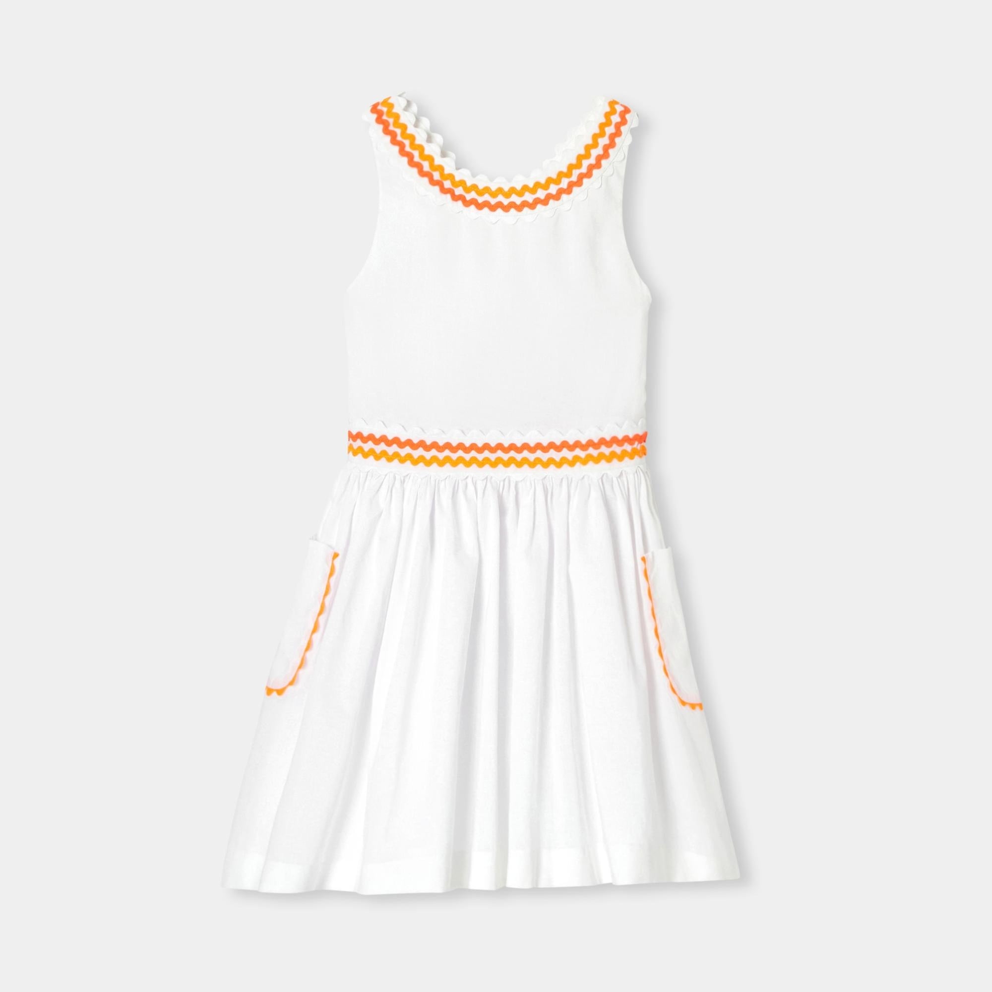 Jacadi Paris Kız Çocuk Çapraz Sırt Askılı Vual Elbise