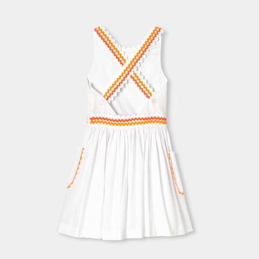  Jacadi Paris Kız Çocuk Çapraz Sırt Askılı Vual Elbise