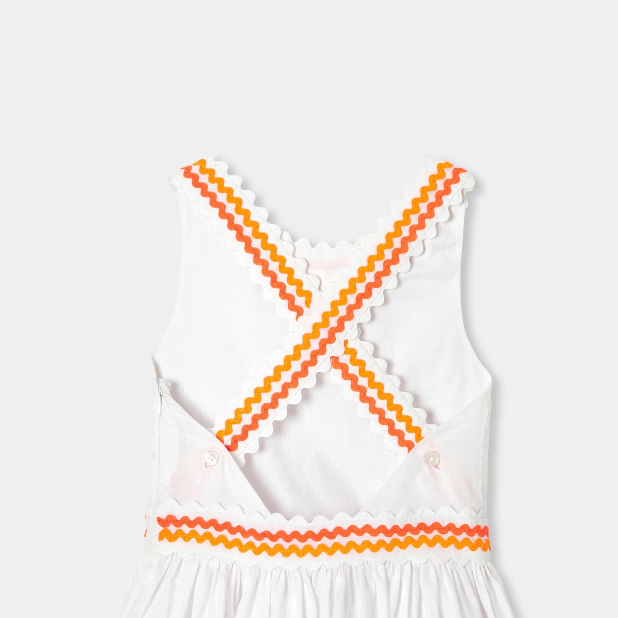 Jacadi Paris Kız Çocuk Çapraz Sırt Askılı Vual Elbise