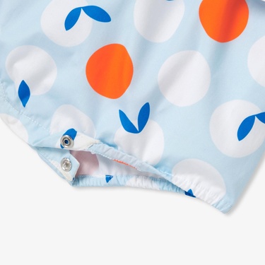  Jacadi Paris Yenidoğan Kız Bebek Interlok Örgü Desenli Kısa Tulum