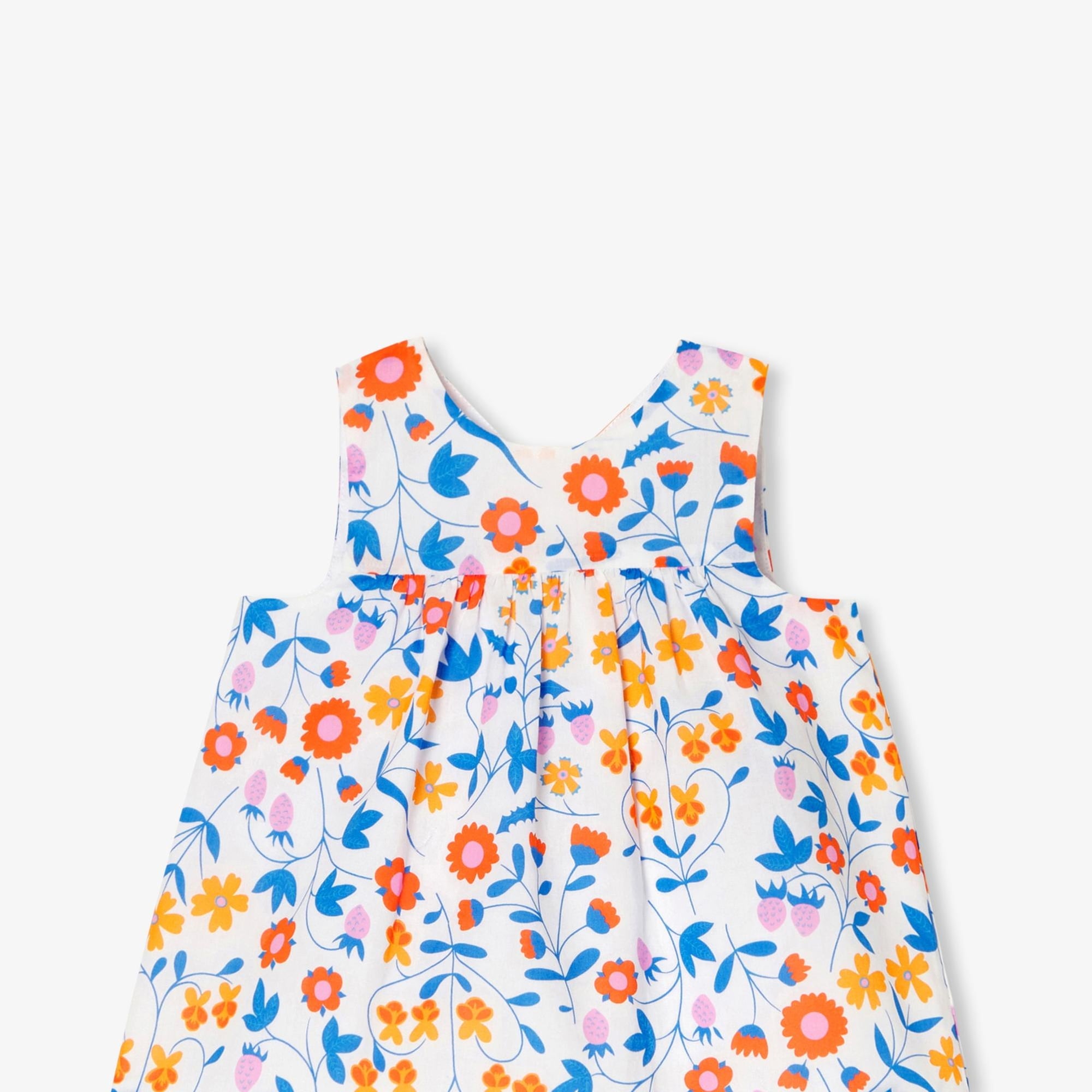 Jacadi Paris Yenidoğan Kız Bebek Çiçek Desenli İkili Set